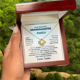 Granddaughter Love Knot Necklace, Elegant Jewelry Gift, Birthday or Holiday Keepsake